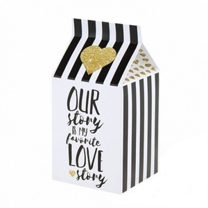 Μπομπονιέρα Milkbox "LOVE STORY" (50 τεμάχια) - γάμου, κουτί