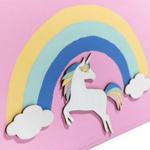 ΧΕΙΡΟΠΟΙΗΤΟ ΚΟΥΤΙ ΒΑΠΤΙΣΗΣ ΓΙΑ ΚΟΡΙΤΣΙ «UNICORN» - κορίτσι, μονόκερος, σετ βάπτισης - 5