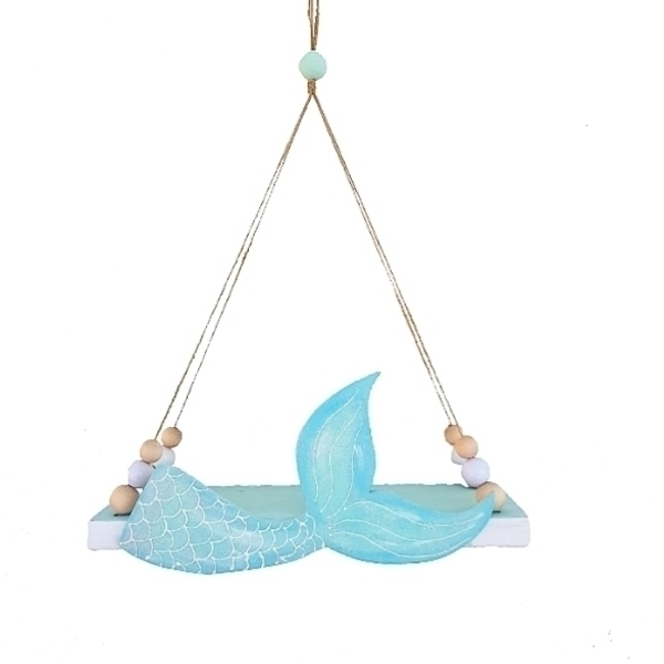 Ξύλινο κρεμαστό διακοσμητικό ράφι "mermaid" - δώρα για παιδιά, γοργόνα, για παιδιά, δωμάτιο παιδιών