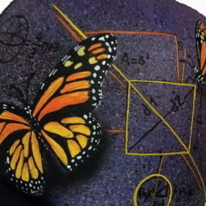 Custom / Handpainted καπέλο Butterflies - ζωγραφισμένα στο χέρι, δώρο, customized, καπέλο - 5