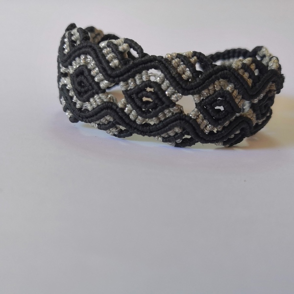 Snake bracelet - μακραμέ, χεριού, φαρδιά