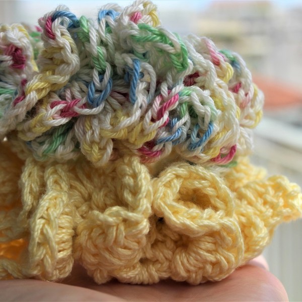 scrunchies, scrunchies crochet - λαστιχάκια μαλλιών - 3