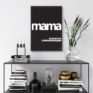 Ξύλινο Καδρο "Mαμά" Γιορτή της Μητέρας|Διακόσμηση Τοίχου - εκτύπωση, αφίσες, μαμά, διακόσμηση σαλονιού, δώρα για γυναίκες - 4