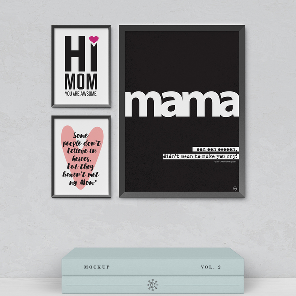 Ξύλινο Καδράκι "Γειά σου Μαμά, είσαι φοβερή" για την Μοναδική Μαμά 21x30εκ|Γιορτή της Μητέρας - πίνακες & κάδρα, χειροποίητα, μαμά, δώρα για γυναίκες - 5