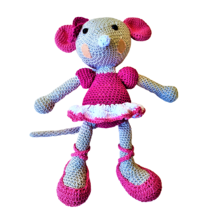 ΠΟΝΤΙΚΙΝΑ ΜΠΑΛΑΡΙΝΑ- MOUSE BALLET DANCER - χειροποίητα, amigurumi