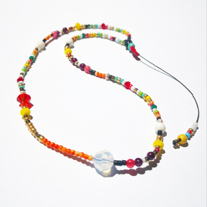 Rainbow mini choker, πολύχρωμο κολιε / τσοκερ με ημιπολυτιμες πέτρες & Swarovski - ημιπολύτιμες πέτρες, swarovski, χάντρες, κοντά - 4