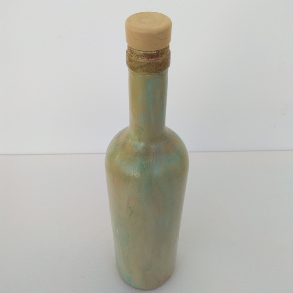 Γυάλινο μπουκάλι Vintage - γυαλί, χειροποίητα, διακοσμητικά μπουκάλια - 4