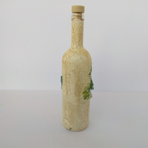 Γυάλινο μπουκάλι Λουλούδι - γυαλί, χειροποίητα, διακοσμητικά μπουκάλια - 5
