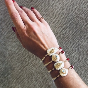 Fresh water pearls bracelet - ημιπολύτιμες πέτρες, κοράλλι, με πέρλες, πέρλες, αυξομειούμενα