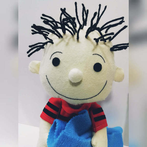 Κούκλα Linus peanuts 40εκατοστά,χειροποίητη,υφασμάτινη,συλλεκτική - λούτρινα, παιχνίδια, κούκλες - 5