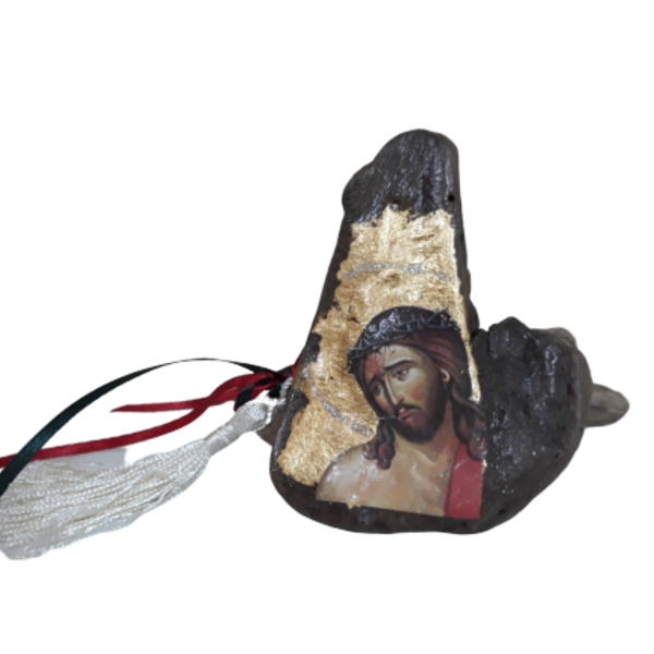 Εικόνα του Χριστού πάνω σε θαλασσόξυλο - ξύλο, διακοσμητικά