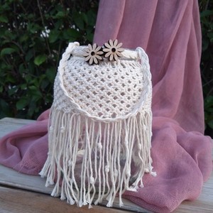 Boho βάζο macrame - βάζα & μπολ, μακραμέ, boho, ethnic - 3