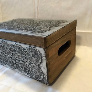Ξύλινο κουτάκι με τεχνική Foil