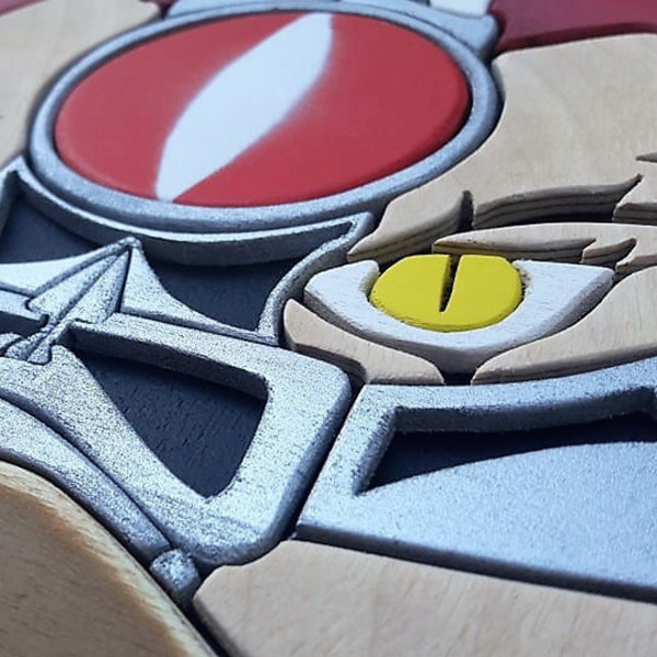 Thundercats Lion-O Sword of Omens wall art 3D - πίνακες & κάδρα, ξύλινα διακοσμητικά τοίχου - 5