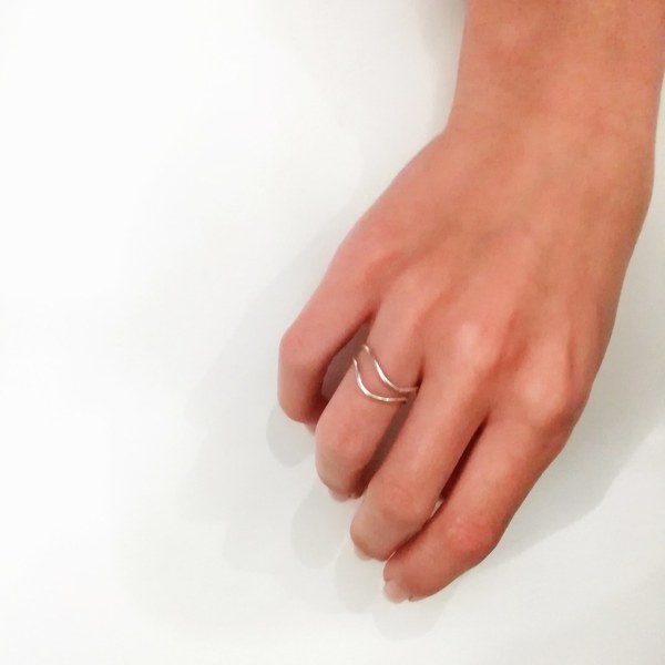 Ασημένιο Δαχτυλίδι | Curvy Ring - ασήμι, ασήμι 925, minimal, μικρά, boho, αυξομειούμενα - 3