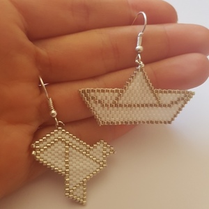 Σκουλαρίκια Origami - κρεμαστά - 2