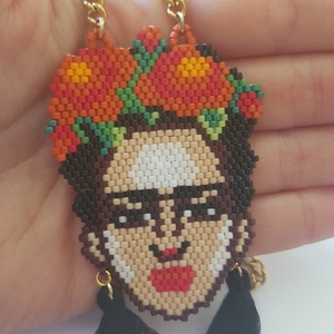 Μακρύ κολιέ Frida Kahlo - μακριά - 5