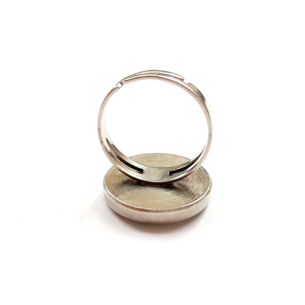 Δαχτυλίδι Digital art με υγρό γυαλί. - γυαλί, ορείχαλκος, μικρά, faux bijoux, αυξομειούμενα, φθηνά - 3