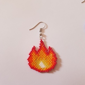 Σκουλαρίκια Φωτιά & νερό - κρεμαστά - 3
