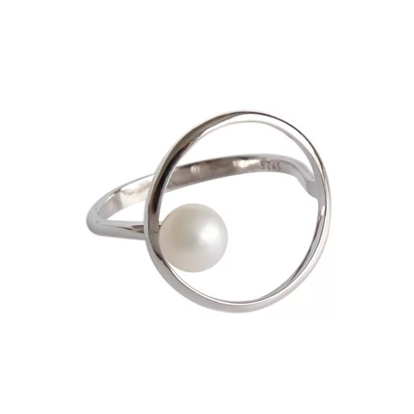 Circle pearl-silver925 - ασήμι, ασήμι 925, επάργυρα, αυξομειούμενα
