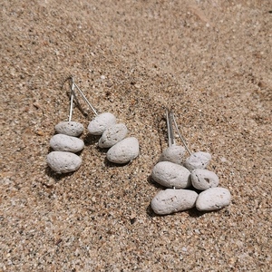 Σκουλαρίκια "καλοκαίρι" / "summer " earrings - πέτρα, αλπακάς, πέτρες, κρεμαστά, δώρο οικονομικό - 2