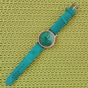 Ρολόι χεριού πράσινο - δέρμα, ρολόι, δώρα για γυναίκες - 3
