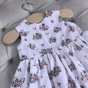 Παιδικό φόρεμα - βαμβάκι, κορίτσι, βαπτιστικά, παιδικά ρούχα, βρεφικά ρούχα, 1-2 ετών - 2