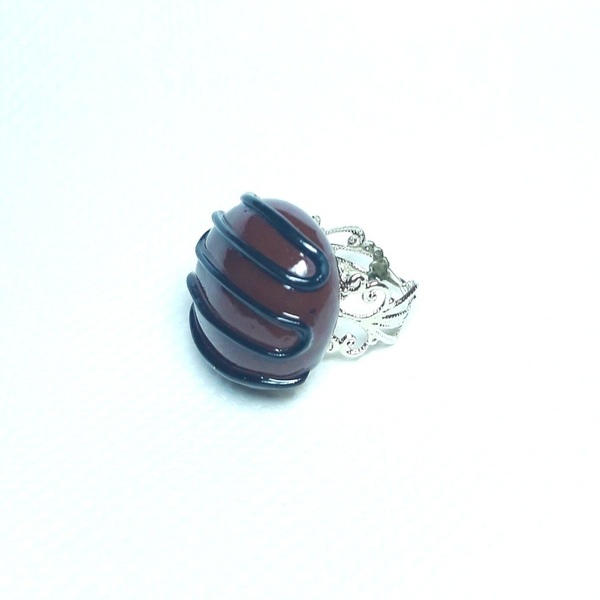 Δαχτυλίδι σοκολατάκι - boho, boho, αυξομειούμενα, φθηνά - 2