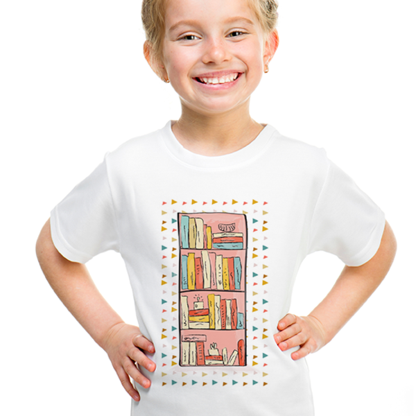 Παιδικό κοντομάνικο μπλουζάκι - ΒΙΒΛΙΟΘΗΚΗ - κορίτσι, αγόρι, παιδικά ρούχα, 1-2 ετών - 2
