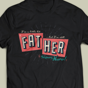 Father, μπλουζάκι για τον μπαμπά από την κόρη! Ρετρό με super λογοπαίγνιο! - vintage, δώρα για τον μπαμπά, γιορτή του πατέρα - 4