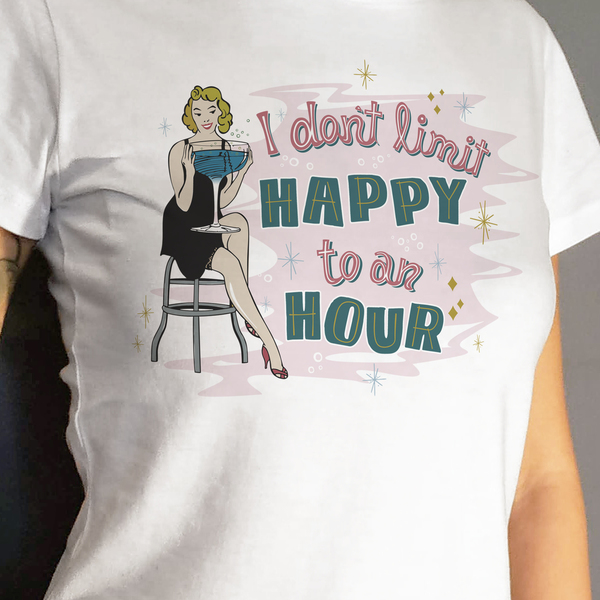 Cocktail vintage retro μπλουζάκι pin-up girl rockabilly - δώρα για γυναίκες
