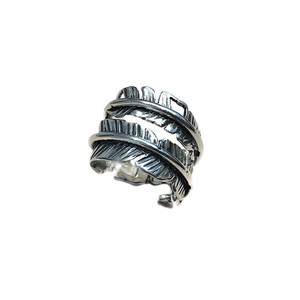 Feather Silver 925 Ring - ασήμι, ασήμι 925, δαχτυλίδι, boho