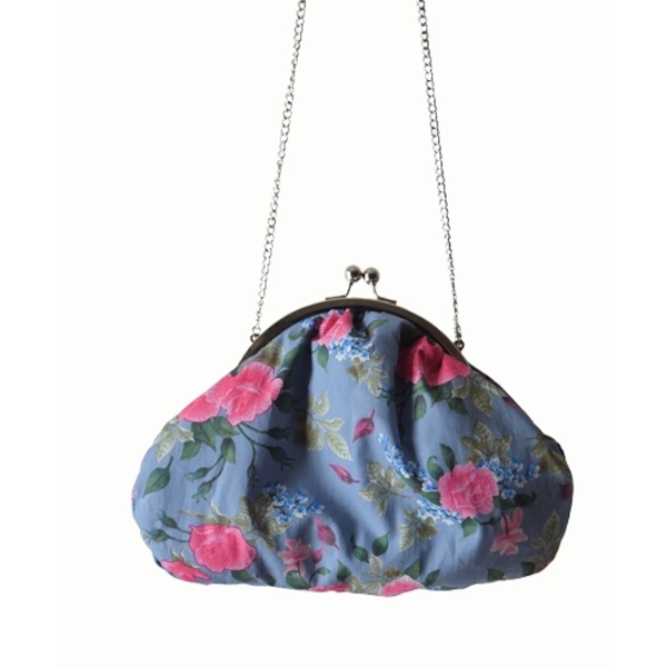 *Floral magic* vintage clutch τσάντα - χιαστί, vintage, φλοράλ, romantic, πάνινες τσάντες, clutch, μικρές, βραδινές, φθηνές