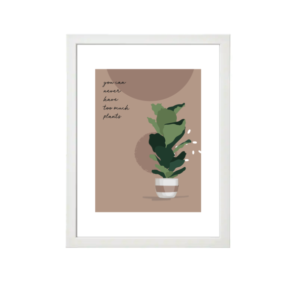 Plant Artprint | 21x30 | + pvc κάδρο - πίνακες & κάδρα