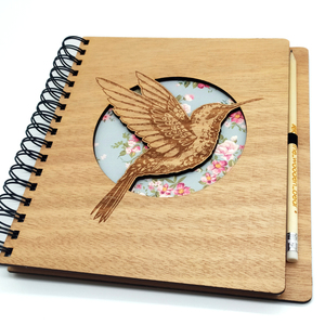 Ξύλινο Σημειωματάριο "Birds" (Wooden Notebook) Δώρα για όλους - δώρα γενεθλίων, δώρα αγίου βαλεντίνου, δώρα για γυναίκες, τετράδια & σημειωματάρια
