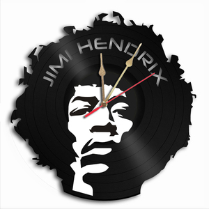 Χειροποίητο ρολόι τοίχου Hendrix ΚΩΔ.1057 - τοίχου, βινύλιο, βινύλιο, ρολόγια