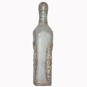 Γυάλινο διακοσμητικό μπουκάλι - γυαλί, πηλός, χειροποίητα, διακοσμητικά, πρωτότυπα δώρα, διακοσμητικά μπουκάλια - 2