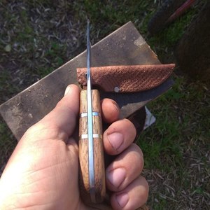Μικρό Κυνηγετικό μαχαίρι με δερμάτινη θήκη - 4