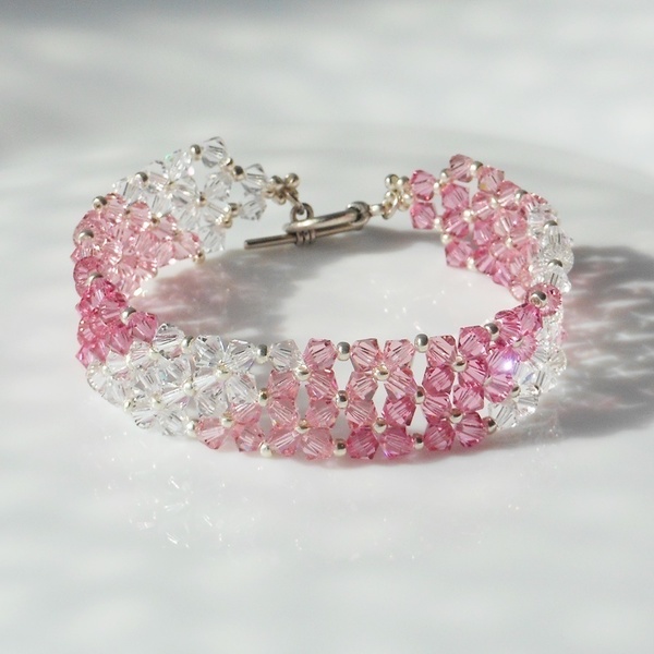 Swarovski Crystals Χειροποίητο Κόσμημα - φαρδιά, σταθερά, χάντρες, swarovski - 2