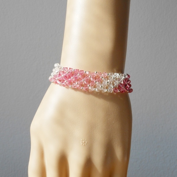Swarovski Crystals Χειροποίητο Κόσμημα - φαρδιά, σταθερά, χάντρες, swarovski - 3