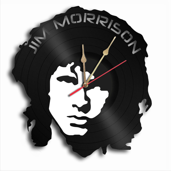 Χειροποίητο ρολόι τοίχου Jim Morrison ΚΩΔ.1085 - τοίχου, ρολόγια