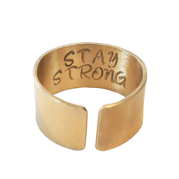 Προσωποποιημένο δαχτυλίδι με μυστικό μήνυμα - ορείχαλκος, personalised, boho, χάραξη, μεγάλα, φθηνά