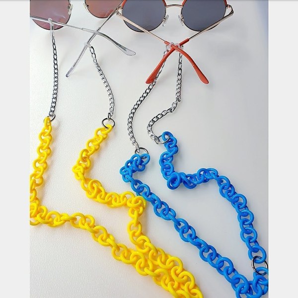 Αλυσίδα γυαλιών funky - αλυσίδες, χρωματιστό - 4