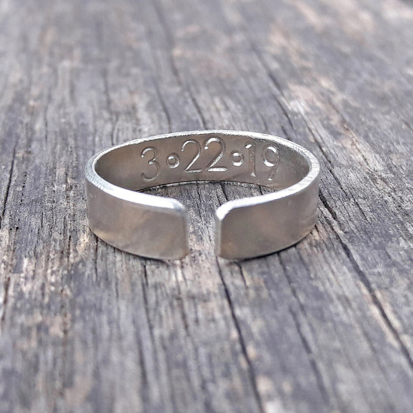 2Προσωποποιημένο δαχτυλίδι με μυστικό μήνυμα - βεράκια, boho, χάραξη, αυξομειούμενα, φθηνά, προσωποποιημένα - 2