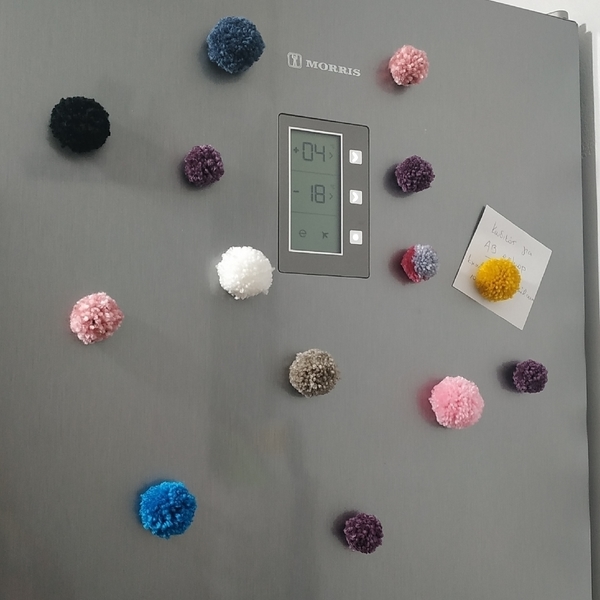 Μαγνητάκια ψυγείου πον πον (σετ των 2) - μαγνητάκια ψυγείου - 4