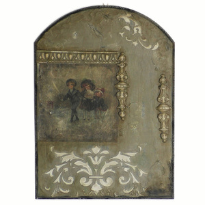 Ξύλινος πίνακας με τεχνική παλαίωσης με αναγλυφα στοιχεία - πίνακες & κάδρα, χειροποίητα, ξύλινα διακοσμητικά τοίχου