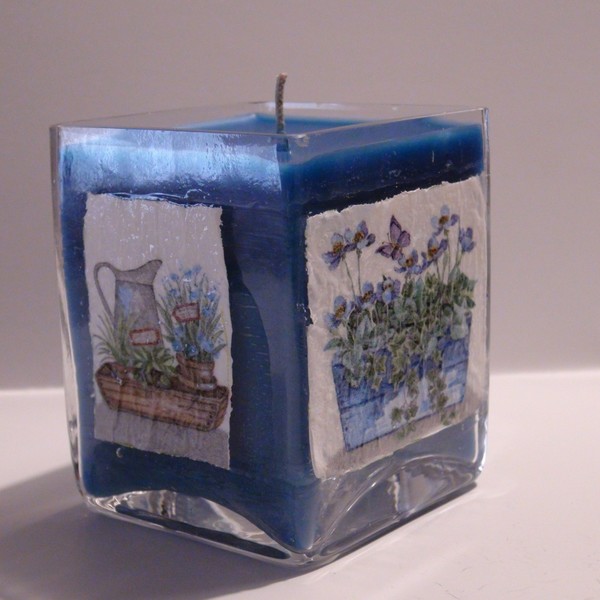 χειροποιήτο κερί μέσα σε γυάλινο βάζο - αρωματικά κεριά - 3