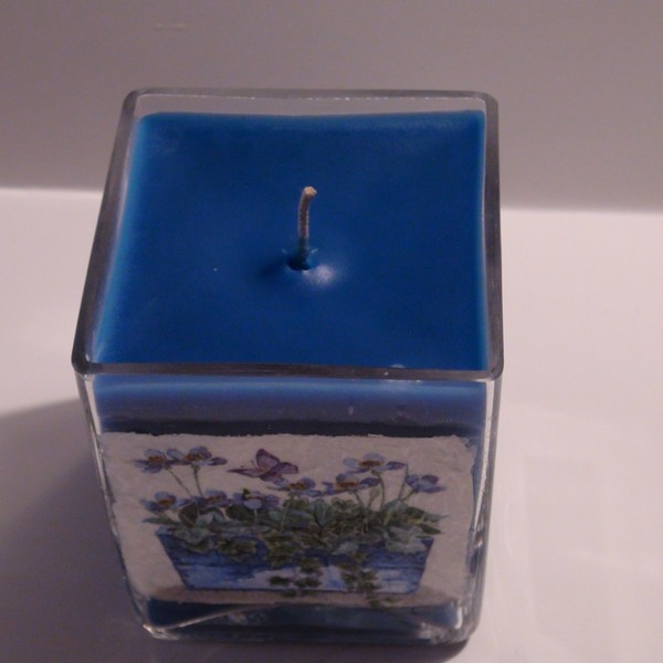 χειροποιήτο κερί μέσα σε γυάλινο βάζο - αρωματικά κεριά - 4