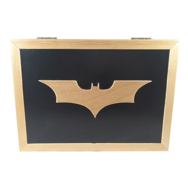 Χειροποίητο ξύλινο κουτί Batman Dark Knight - κουτί, ξύλινα διακοσμητικά - 3