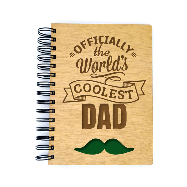 Ξύλινo Σημειωματάριo - Δώρο για Γιορτή του Πατέρα (Father's day Gift) - δώρο, δώρα για άντρες, δώρα για τον μπαμπά, γιορτή του πατέρα, τετράδια & σημειωματάρια